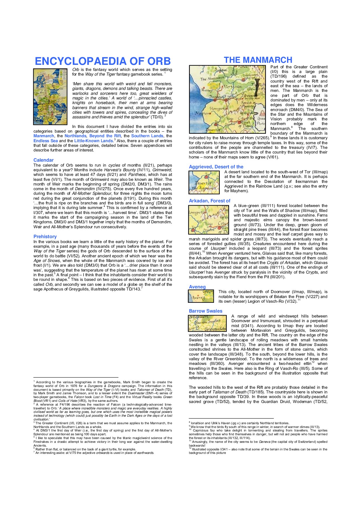 The Way of the Tiger: The Encyclopaedia of Orb